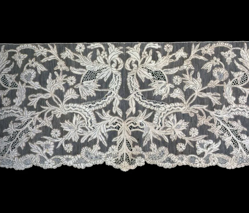 Borders by Italy, Burano, Burano School of Lace, 1875/1900 (based on French lace of 1760s)