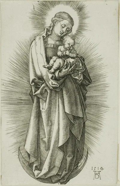 The Virgin on the Crescent with a Diadem by Albrecht Dürer, 1514