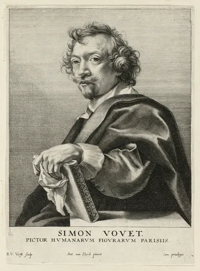 Simon Vouet by Robert van Voerst, 1630/36