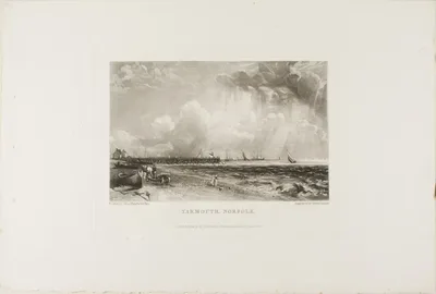 Yarmouth, Norfolk by David Lucas, 1832