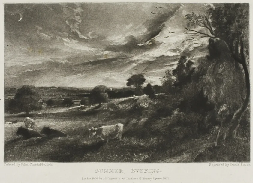 Summer Evening by David Lucas, 1831