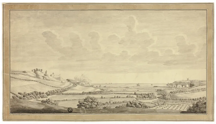View of Farm Land Near the Sea by M. Venner, c. 1770