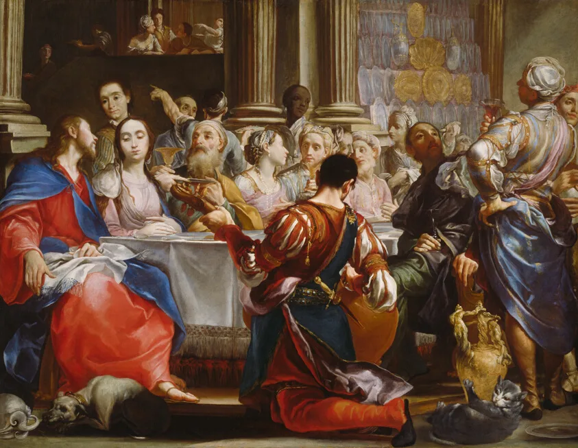 The Wedding at Cana by Giuseppe Maria Crespi, c. 1686