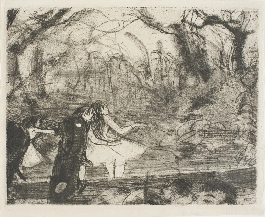 On Stage III by Hilaire Germain Edgar Degas, 1876–77