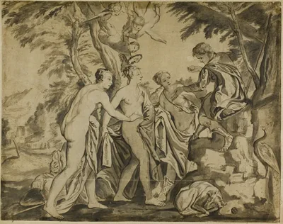 Judgement of Paris by Workshop of Paolo Veronese, 17th century