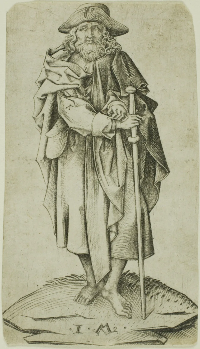 St. James Major, from Christ and the Apostles by Israhel van Meckenem, the younger, n.d.