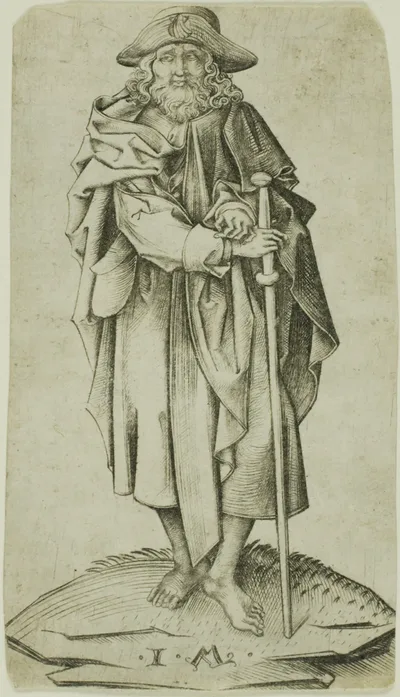St. James Major, from Christ and the Apostles by Israhel van Meckenem, the younger, n.d.