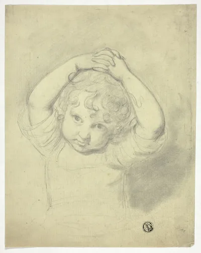 Child Holding Hands above Head by Samuel De Wilde, n.d.