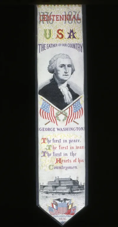Commemorative Bookmark "Centennial U.S.A." by Thomas Stevens, 1876