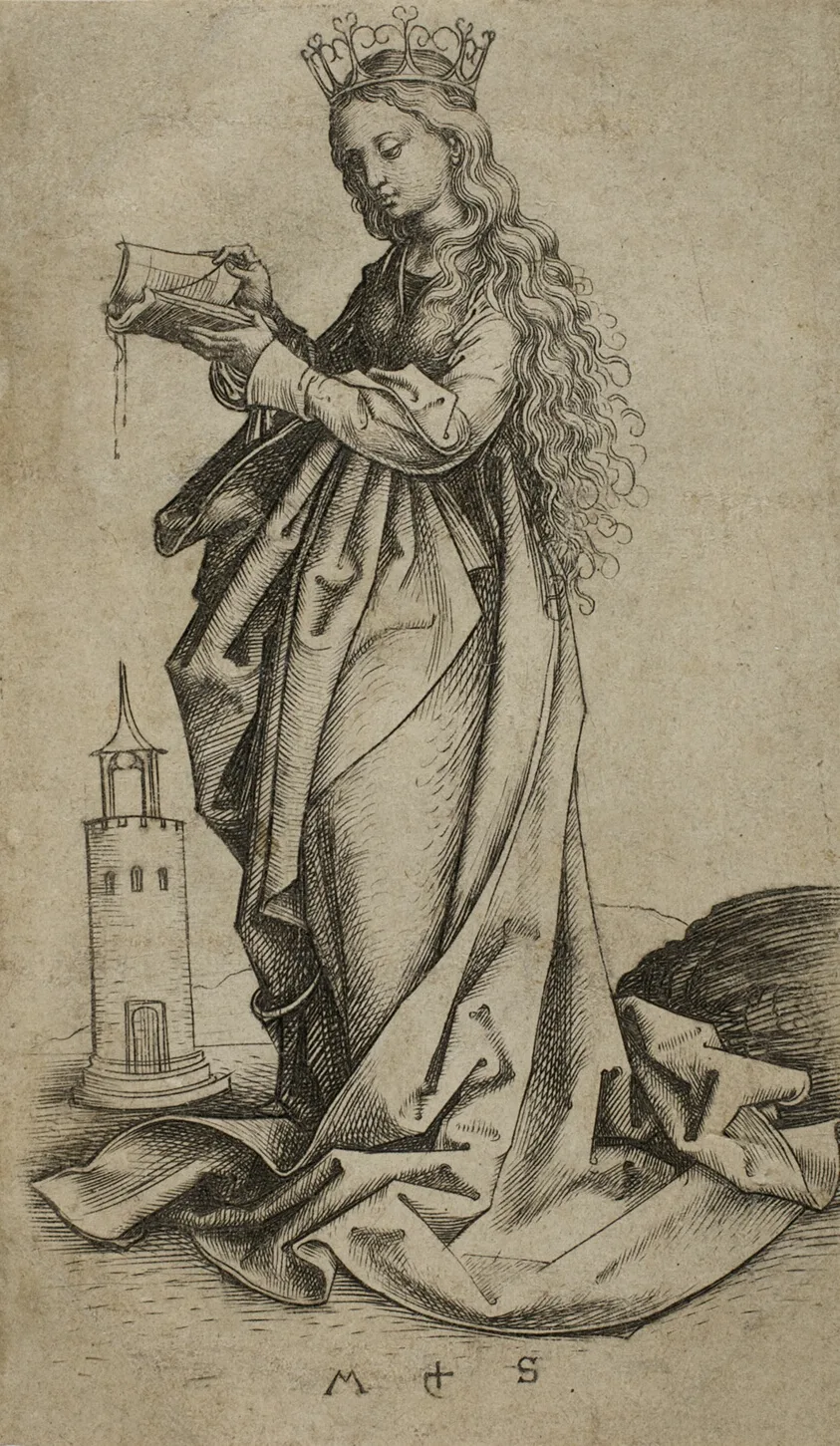 St. Barbara by Martin Schongauer, n.d.