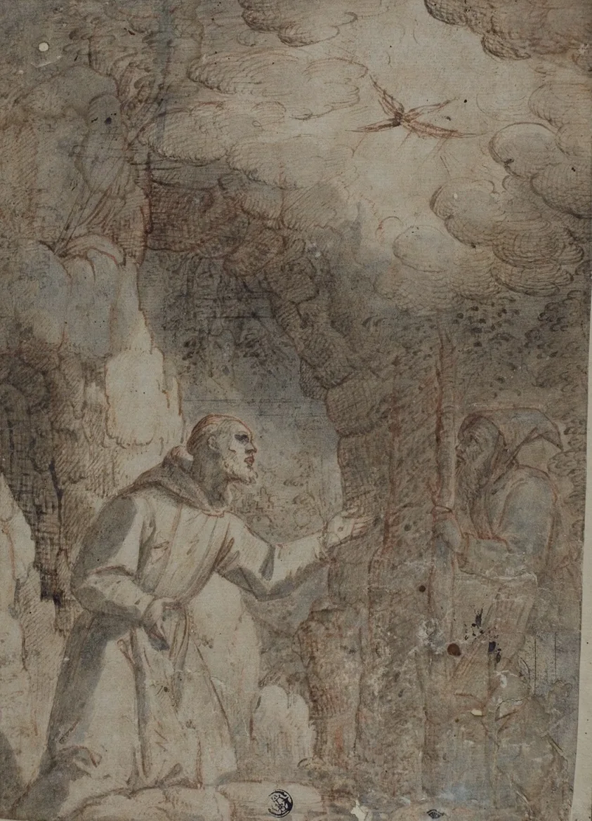 Stigmatization of Saint Francis of Assisi by probably Italian, n.d.