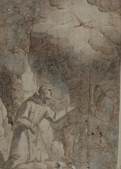 Stigmatization of Saint Francis of Assisi by probably Italian, n.d.