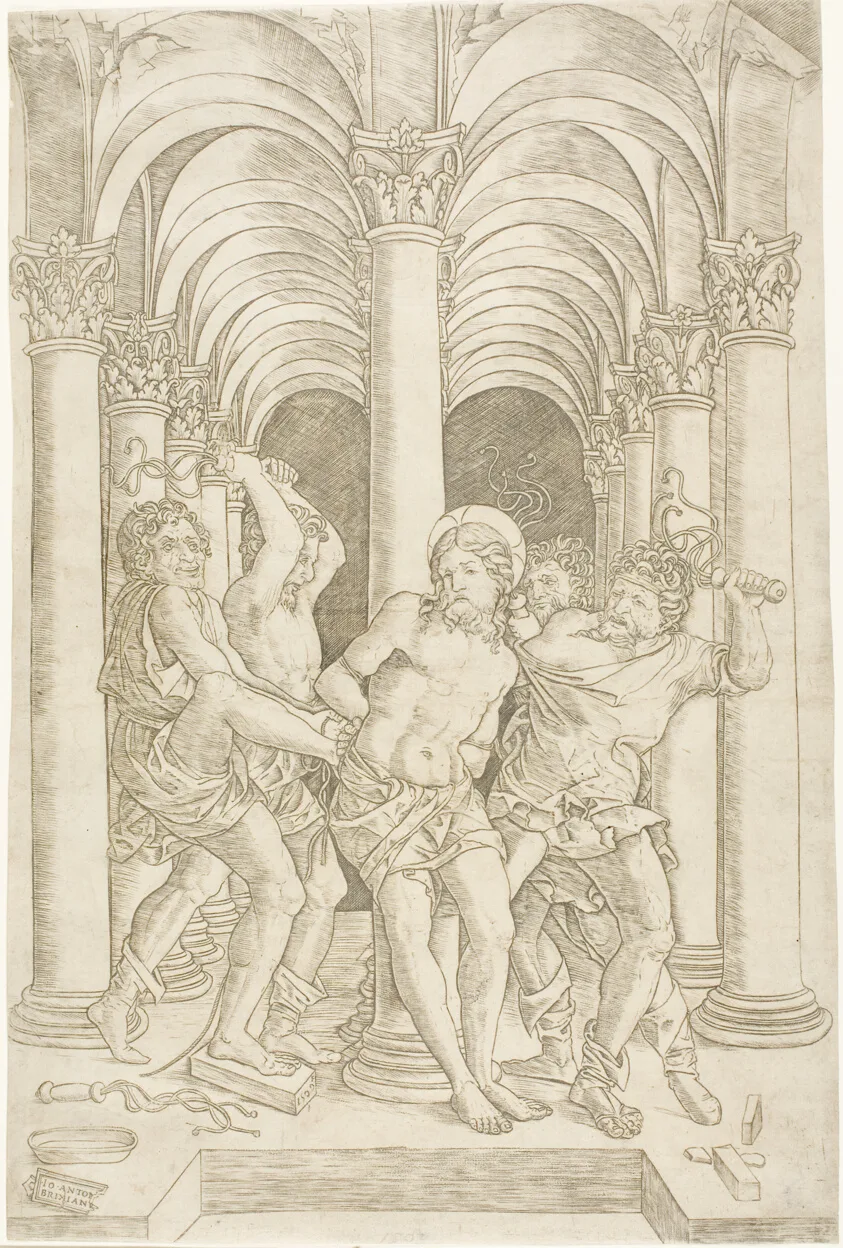 The Flagellation by Giovanni Antonio da Brescia, 1509