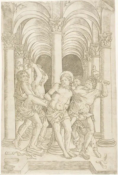 The Flagellation by Giovanni Antonio da Brescia, 1509