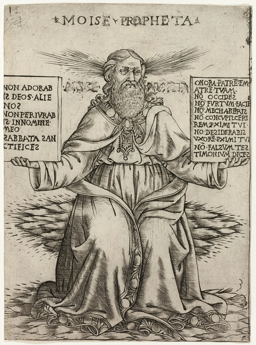 The Prophet Moses by Baccio Baldini, c. 1470