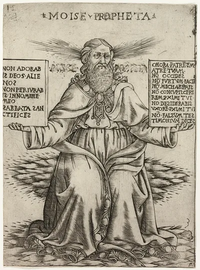 The Prophet Moses by Baccio Baldini, c. 1470