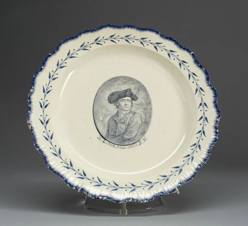 Plate by English for the American market, c. 1790