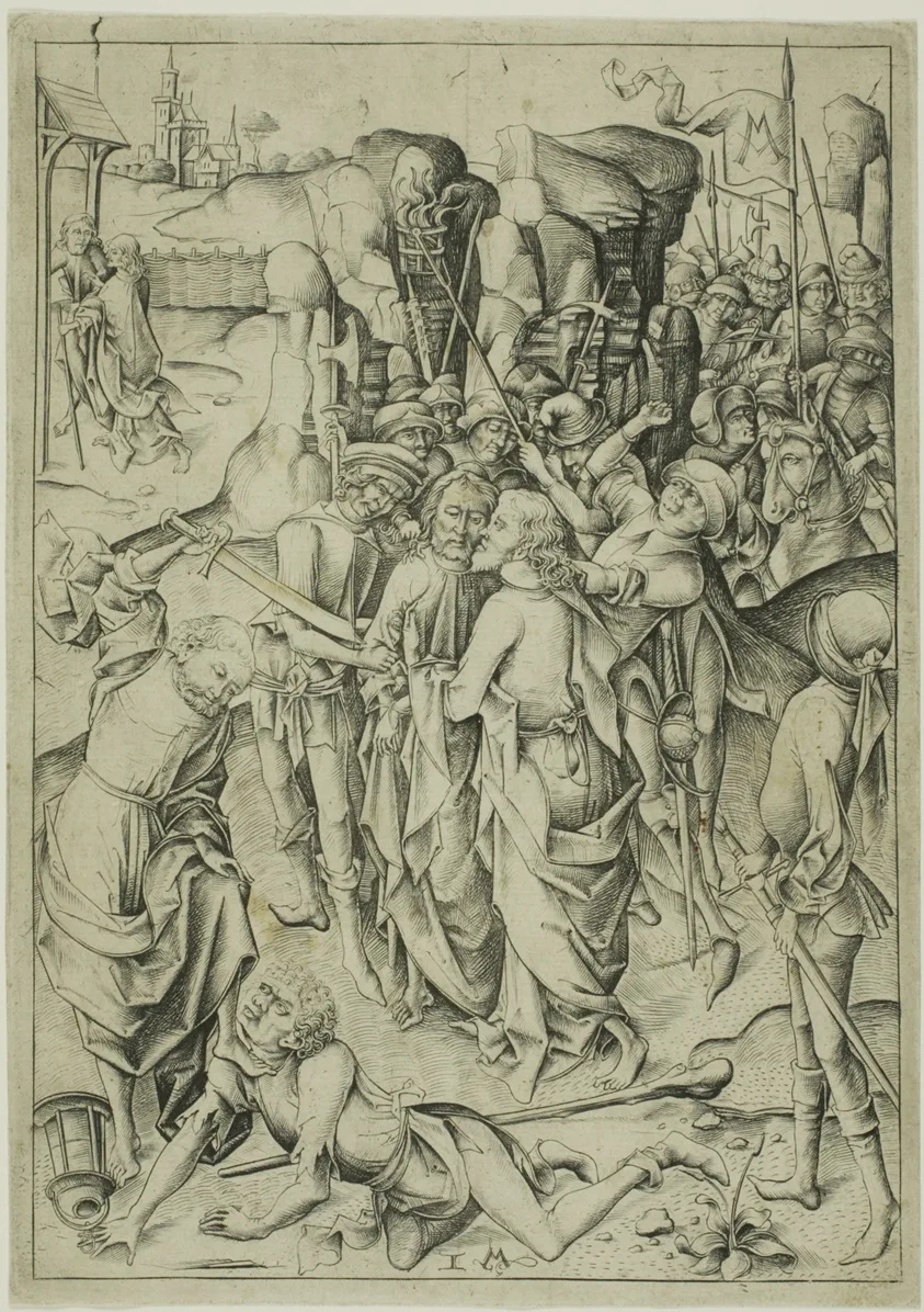 The Betrayal, from The Passion by Israhel van Meckenem, the younger, c. 1480