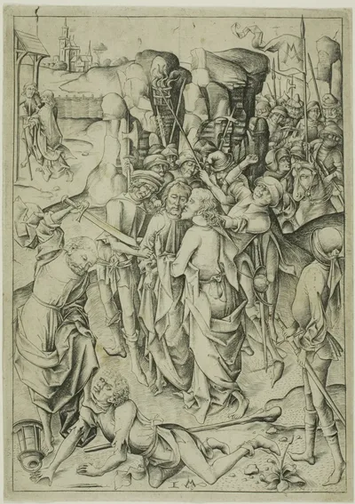 The Betrayal, from The Passion by Israhel van Meckenem, the younger, c. 1480