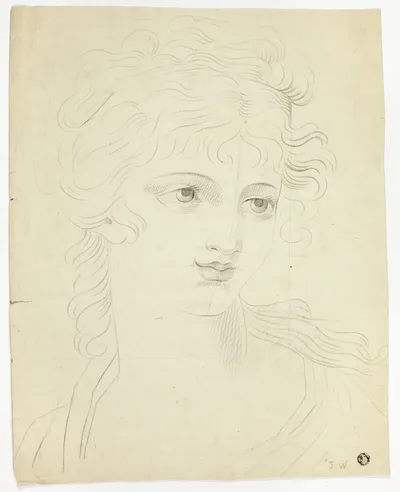 Portrait Head of Girl by J. Aspinall, n.d.