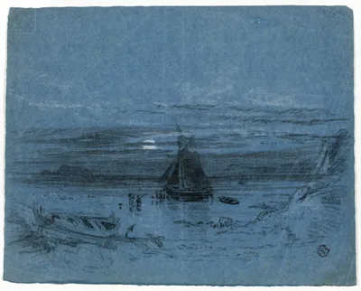 Moonlight on Bay by B. Murch, c. 1800