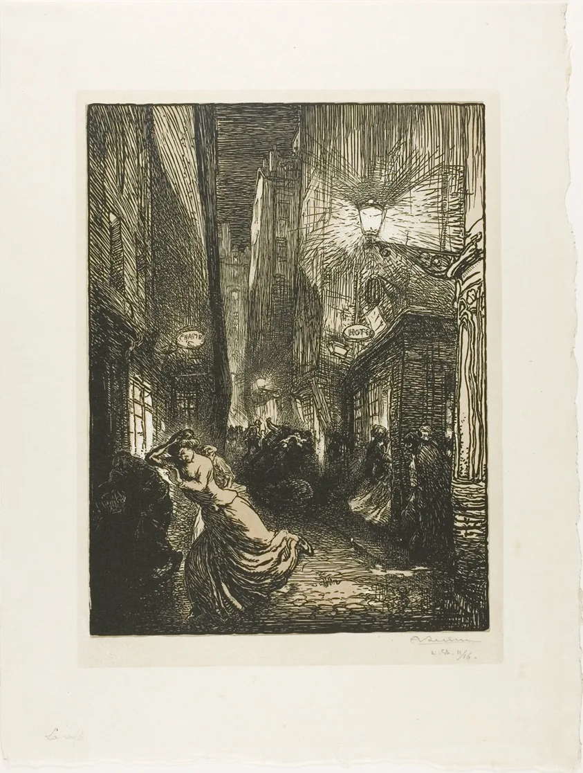 The Raid by Louis Auguste Lepère, 1910