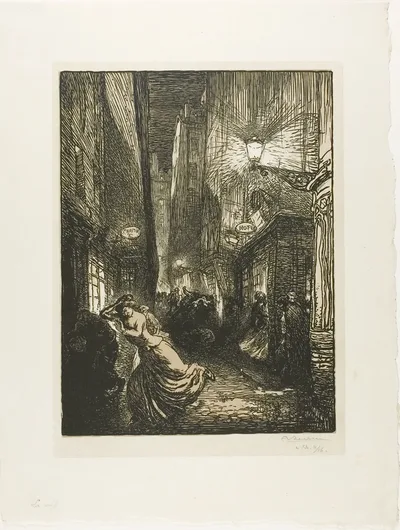 The Raid by Louis Auguste Lepère, 1910