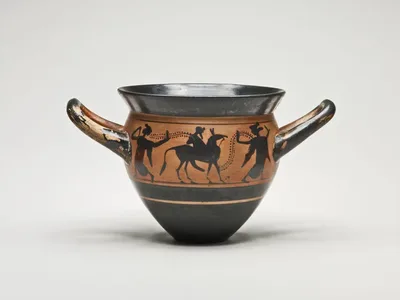 Mastoid (Drinking Cup) with Handles by Ancient Greek, 500-480 BCE