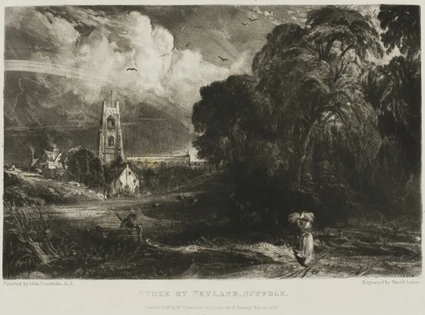Stoke by Neyland, Suffolk by David Lucas, 1831