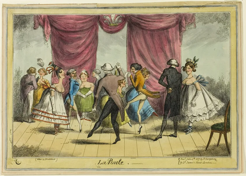 La Poule by George Cruikshank, published June 4, 1817