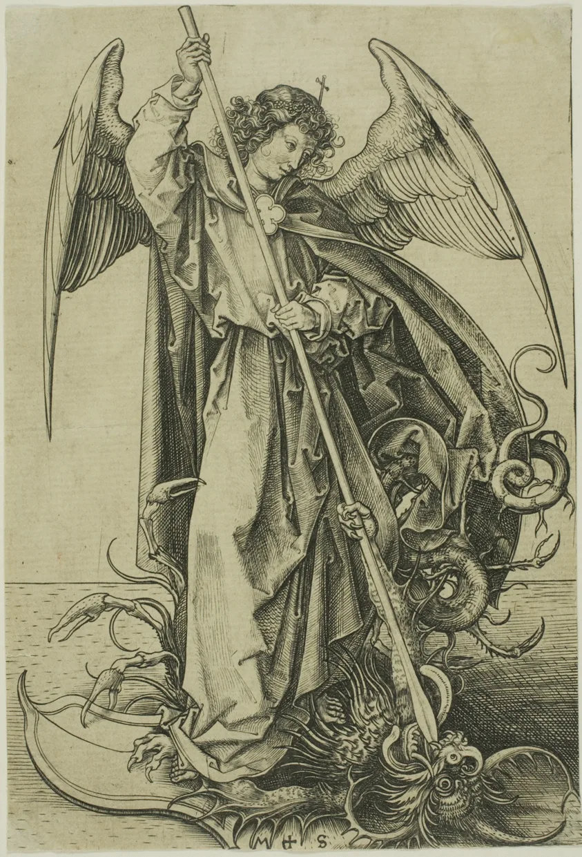 St. Michael by Martin Schongauer, 1477/78