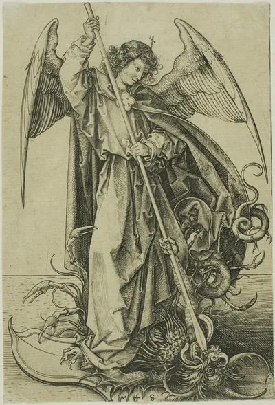 St. Michael by Martin Schongauer, 1477/78