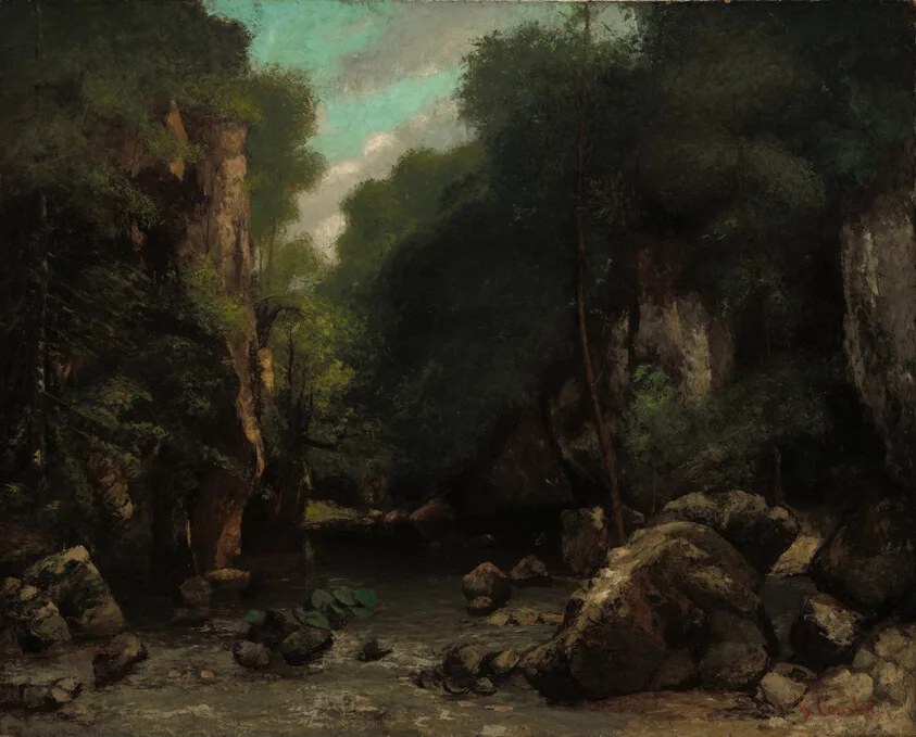 The Valley of Les Puits-Noir by Gustave Courbet, 1868