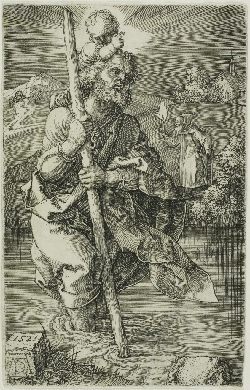 St. Christopher Facing to the Right by Albrecht Dürer, 1521