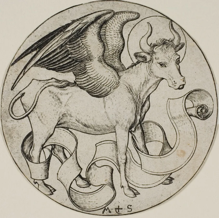 The Ox of St. Luke by Martin Schongauer, n.d.