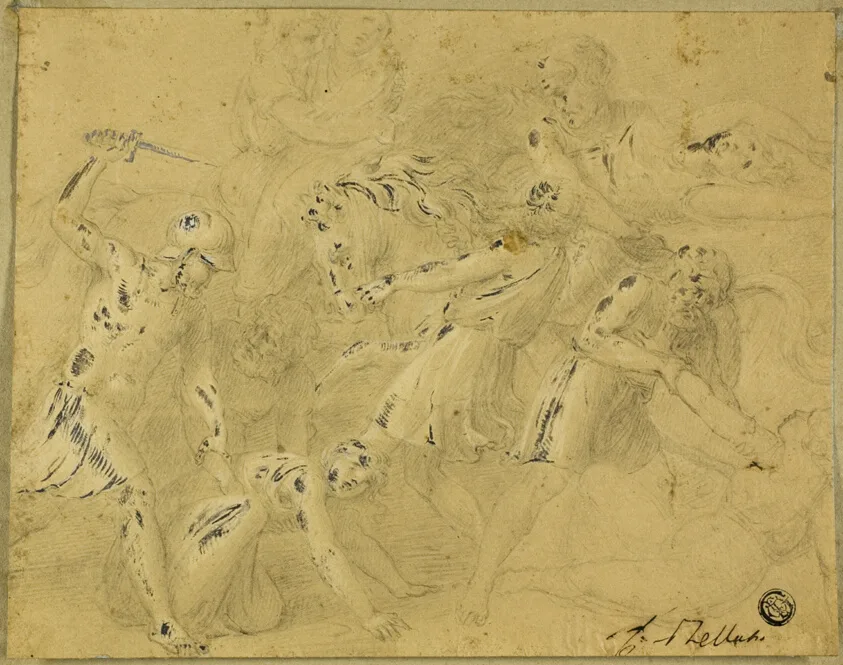 Rape of the Sabines by Unknown artist, 18th century