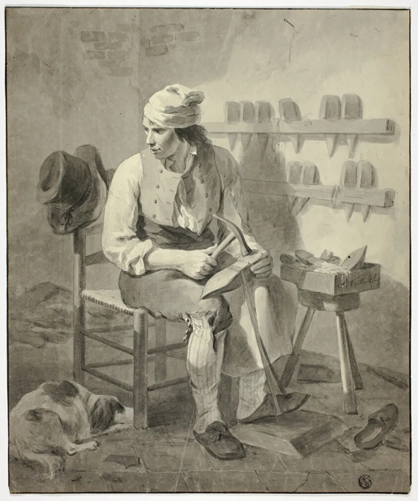 The Cobbler by A. Faslin[k], 19th century