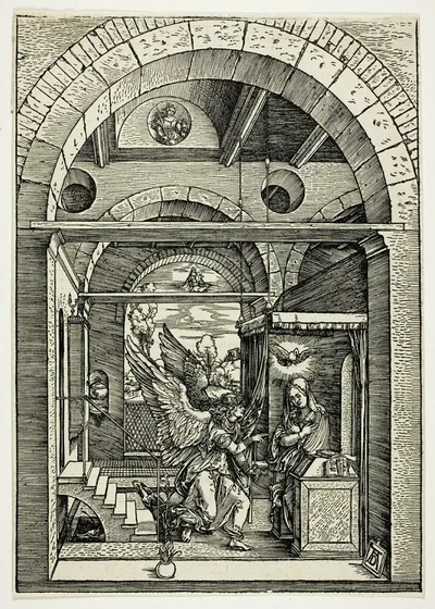 The Annunciation, from The Life of the Virgin by Albrecht Dürer, c. 1503, published 1511