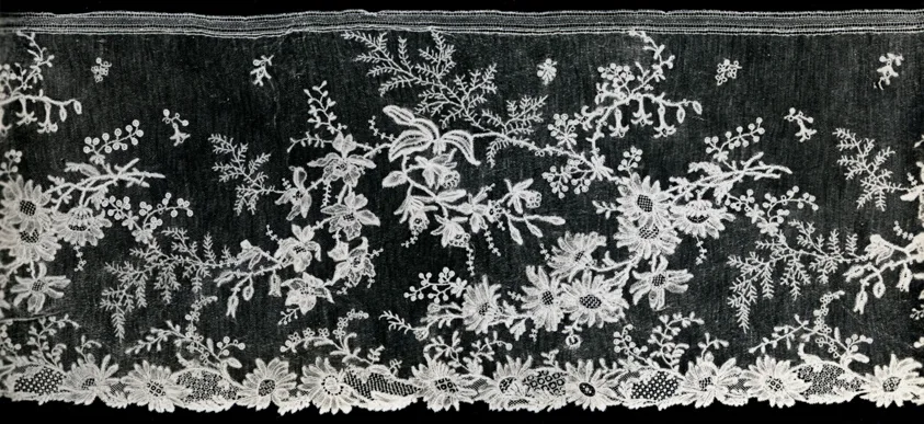 Flounce by Belgium, Brussels, 1860s/90s