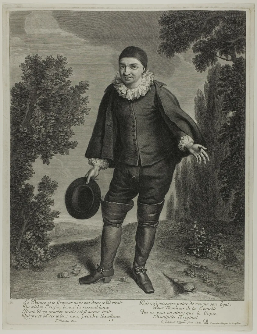 Crispin by Gérard Edelinck, 1682