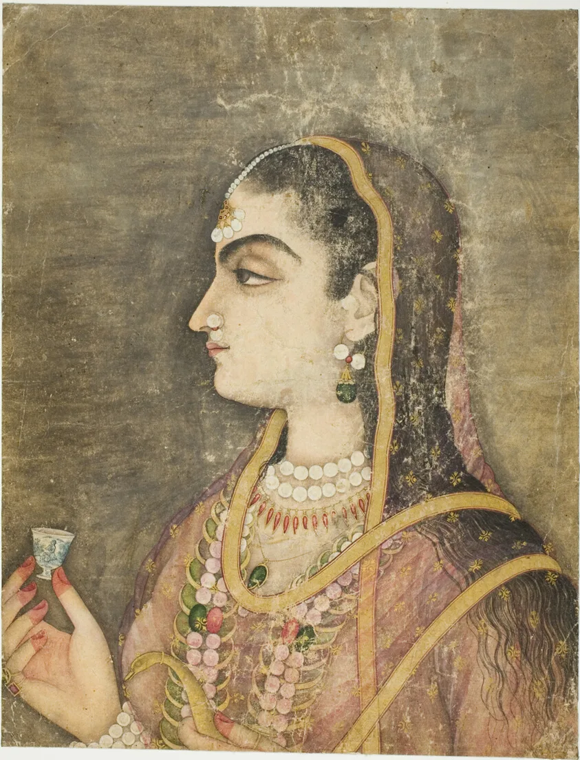 Portrait of a Princess by Mughal, 17th/18th century