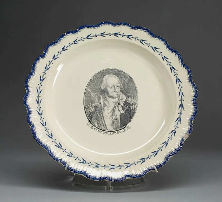 Plate by English for the American market, c. 1790