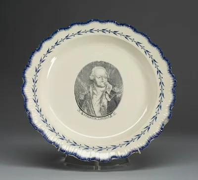 Plate by English for the American market, c. 1790