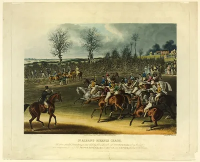 Saint Albans Steeplechase by Reeves, 1837