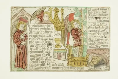 The Vintage of the Grapes of the Vine, from the Blockbook Apocalypse by Unknown Artist, 1465–70