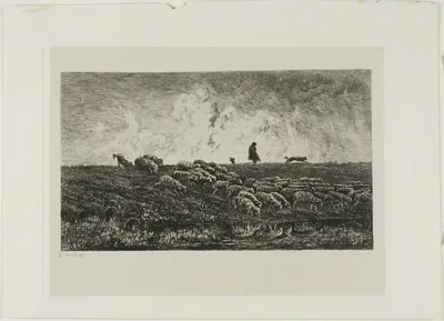 The Shower by Charles François Daubigny, c. 1851