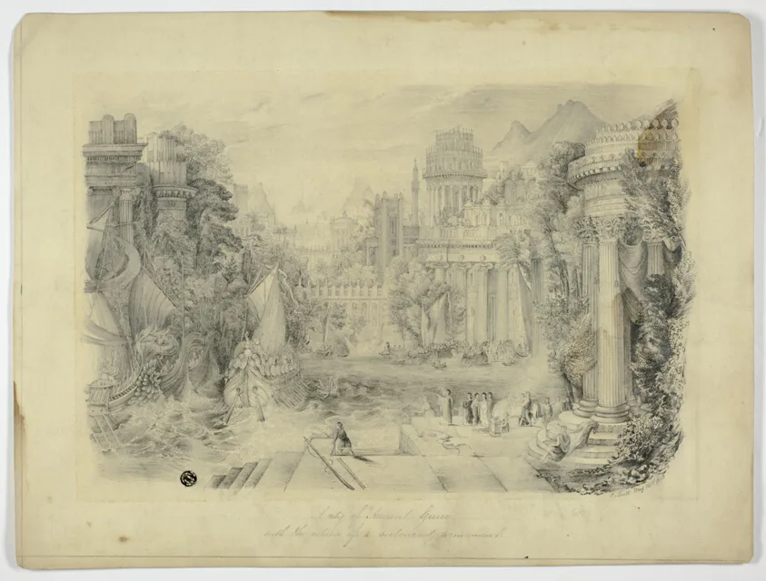 A City of Ancient Greece and the Return of a Victorious by C. Scott, 1863
