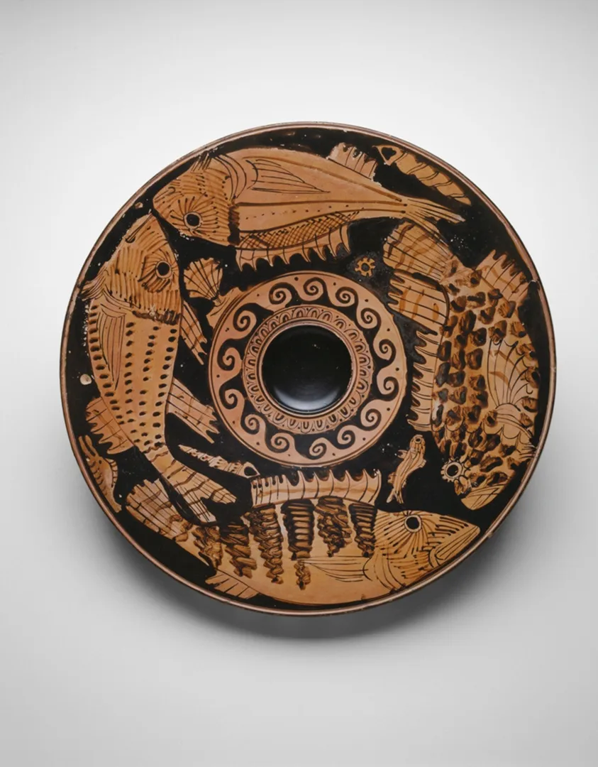 Fish Plate by Ancient Greek, 400-370 BCE