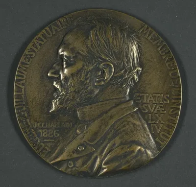Portrait Bust of Eugene Guillaume, Sculptor by Jules Clément Chaplain, 1886