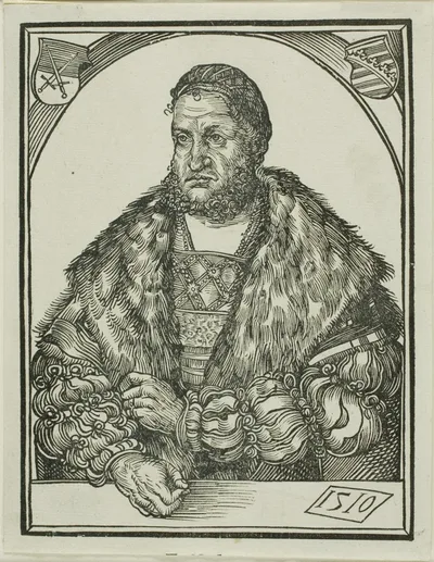 Elector Frederick III of Saxony, from Speculum intellectuale felicitatis humane by Wolf Traut, 1510